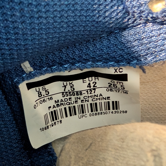 2016 Air Jordan 1 Retro High OG "Storm Blue" Size 8.5 style code 555088-127 - Picture 7 of 7